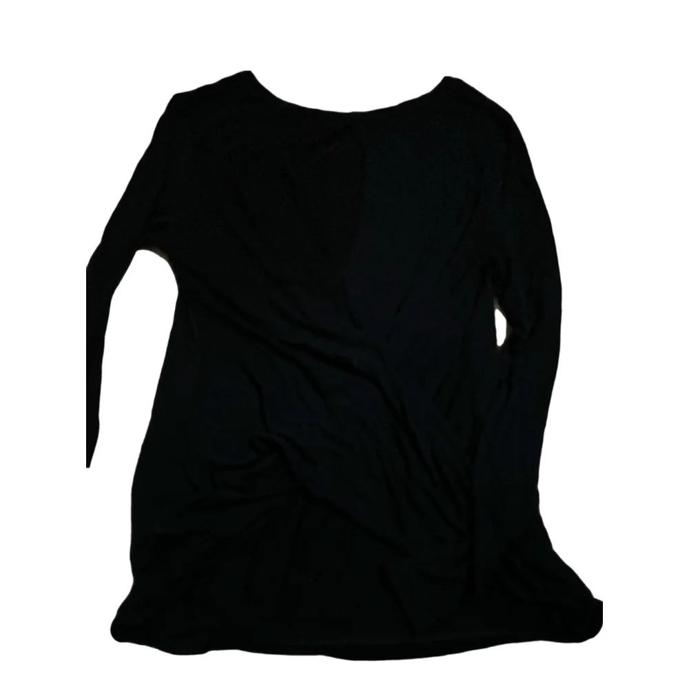 NWOT Women's Banana Republic Black Long Sleeve Top Size S - Picture 3 of 6